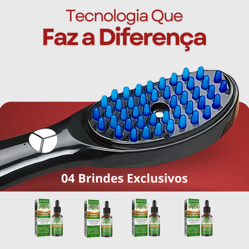 Escova com Ozônioterapia - TheraBush 4 em 1 + 04 Brindes Exclusivos