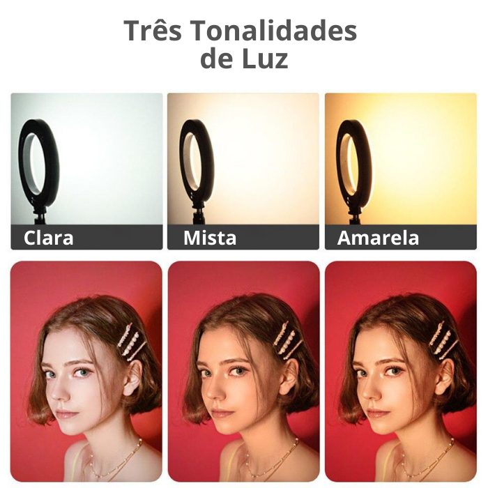 Suporte para Celular Mini Tripé – Ring Light LED