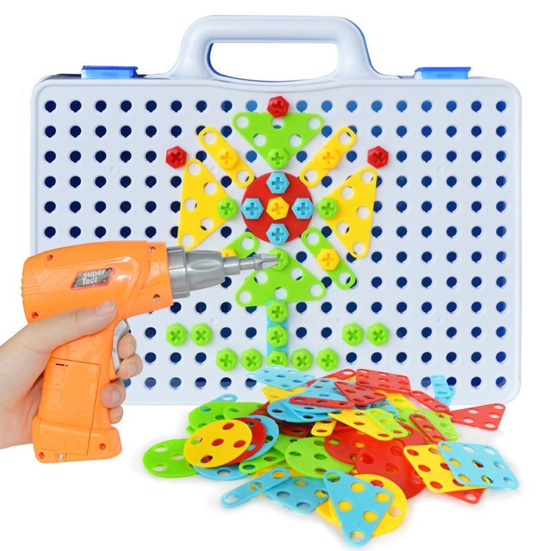 Brinquedo Educativo Blocos de Montar – Caixa de Ferramentas Puzzle